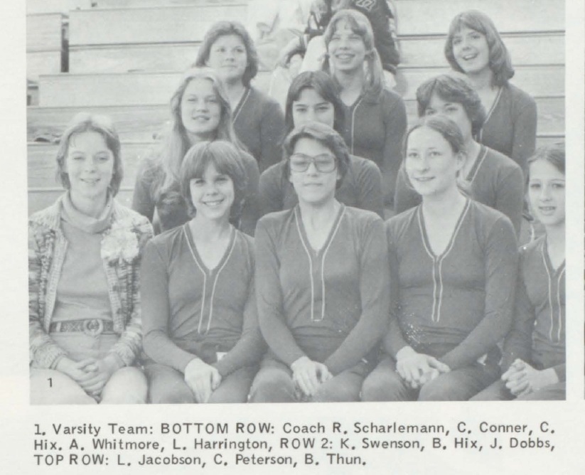 1977 SPHS gymnastics team