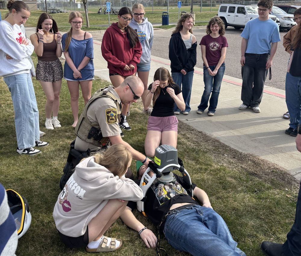 SPHS students work with local emergency response personnel