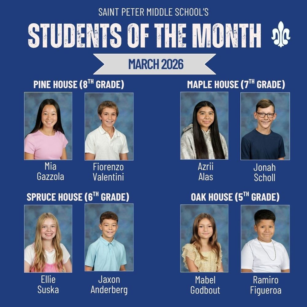 SPMS Students of the Month - March 2026