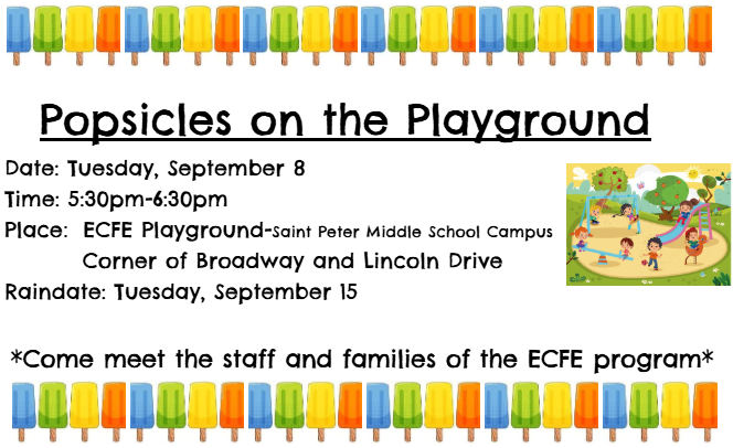 Information for the Popsicle on the Playground Event