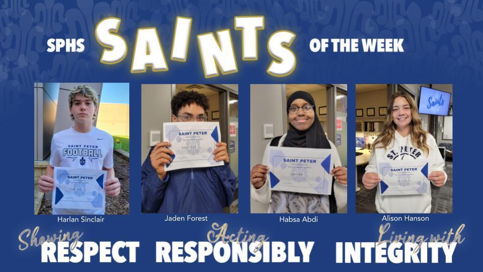 SPHS Saints of the Week