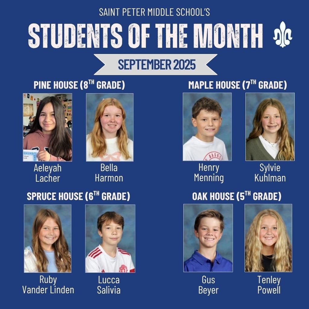 SPMS Students of the Month - Sept. 2025
