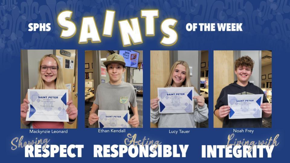 SPHS Saints of the Week
