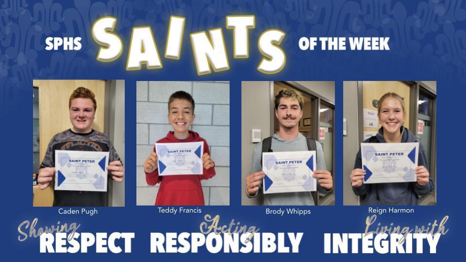 SPHS Saints of the Week