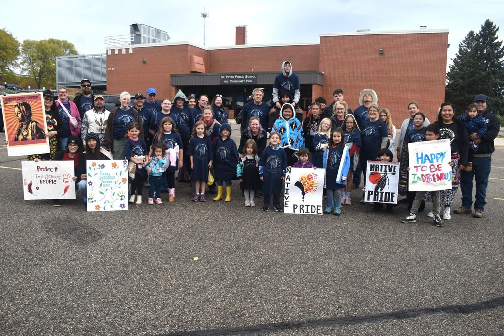 Indigenous Peoples' Day Walk group