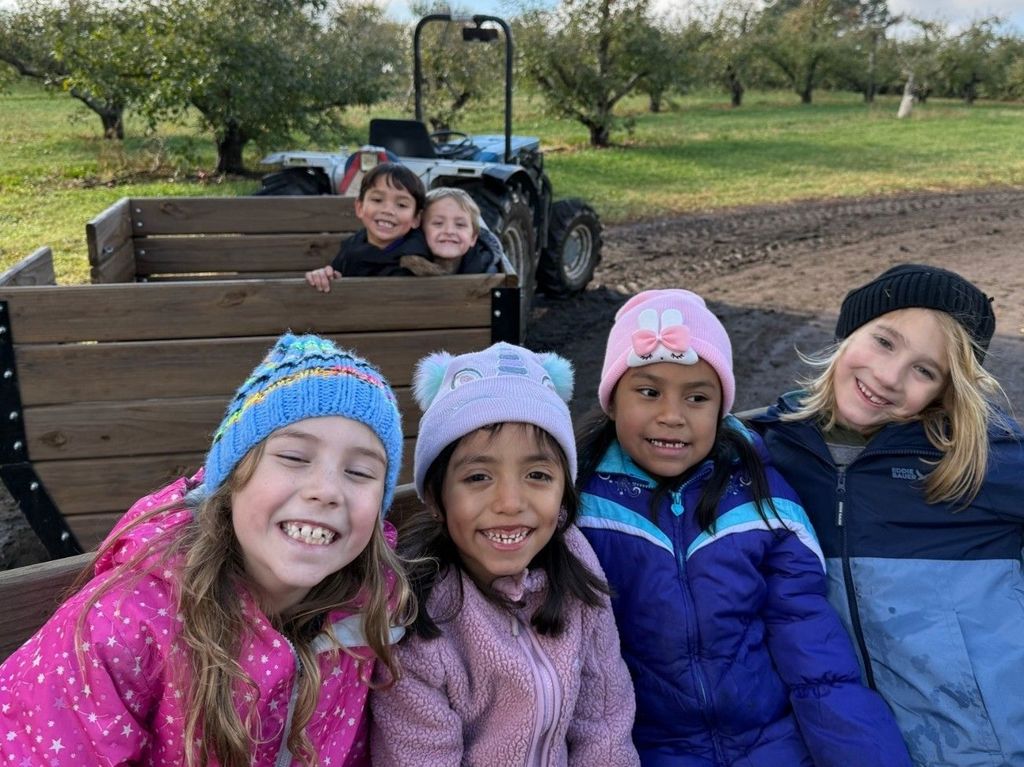South first graders at Ferguson's Apple Orchard