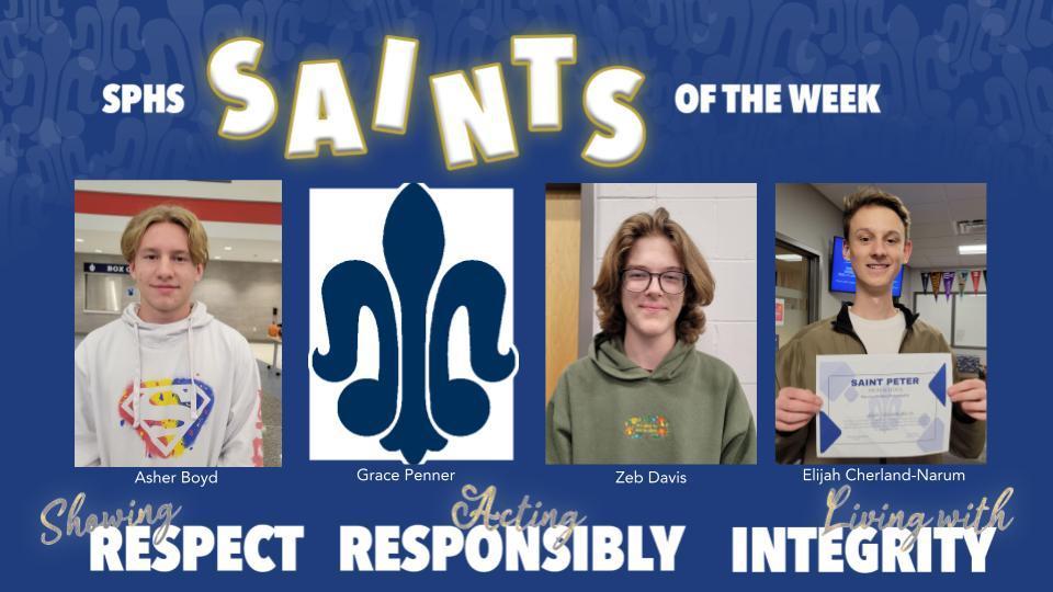 SPHS Saints of the Week