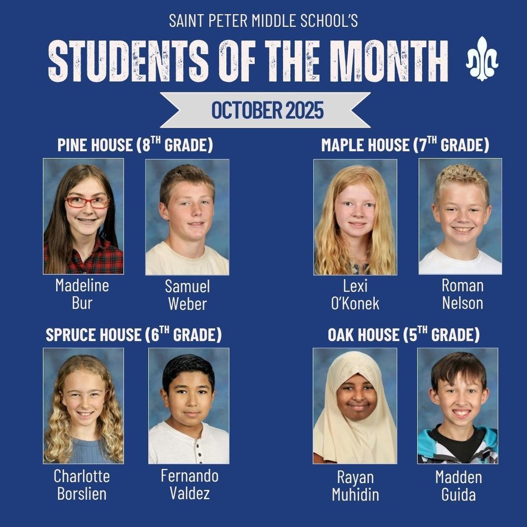 SPMS Students of the Month (Oct. 2025)