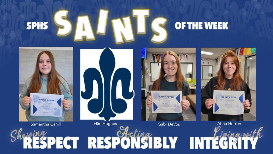 SPHS Saints of the Week
