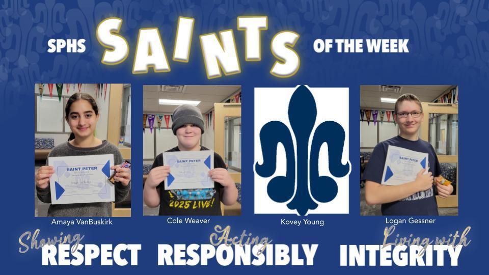 SPHS Saints of the Week