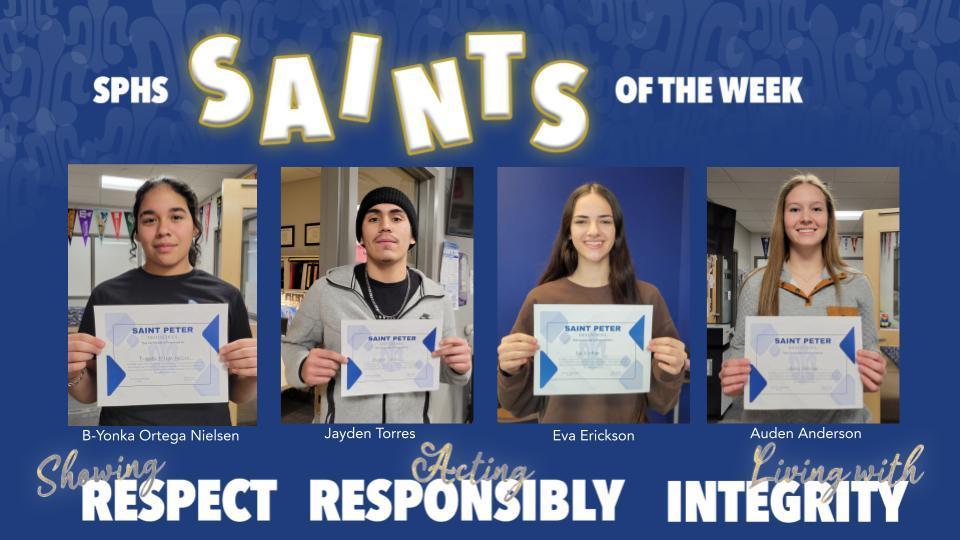 SPHS Saints of the Week
