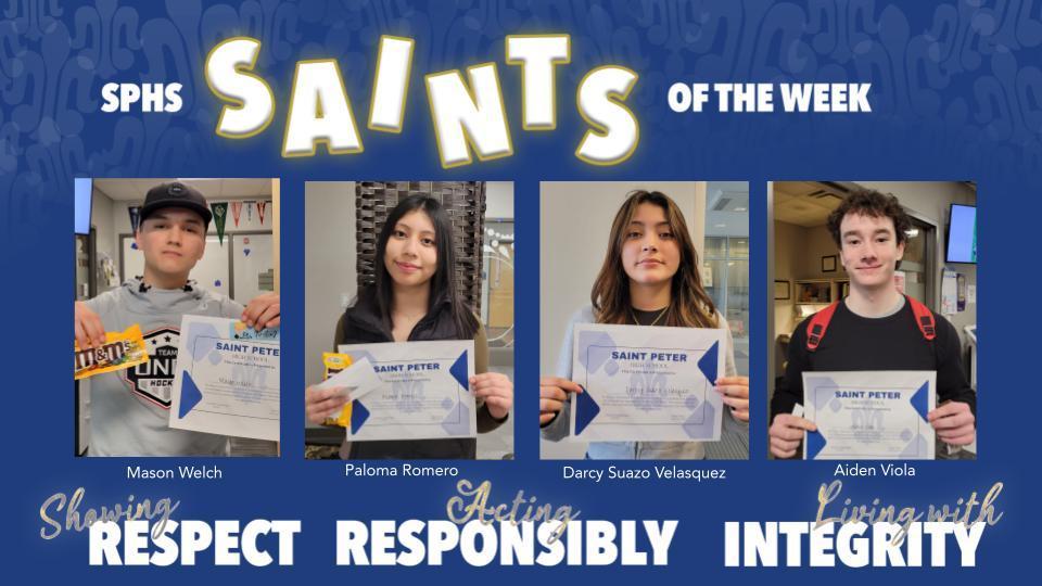 SPHS Saints of the Week