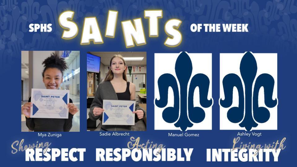 SPHS Saints of the Week