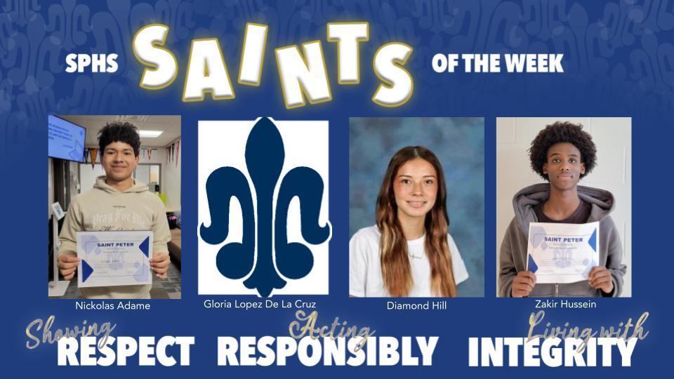 SPHS Saints of the Week