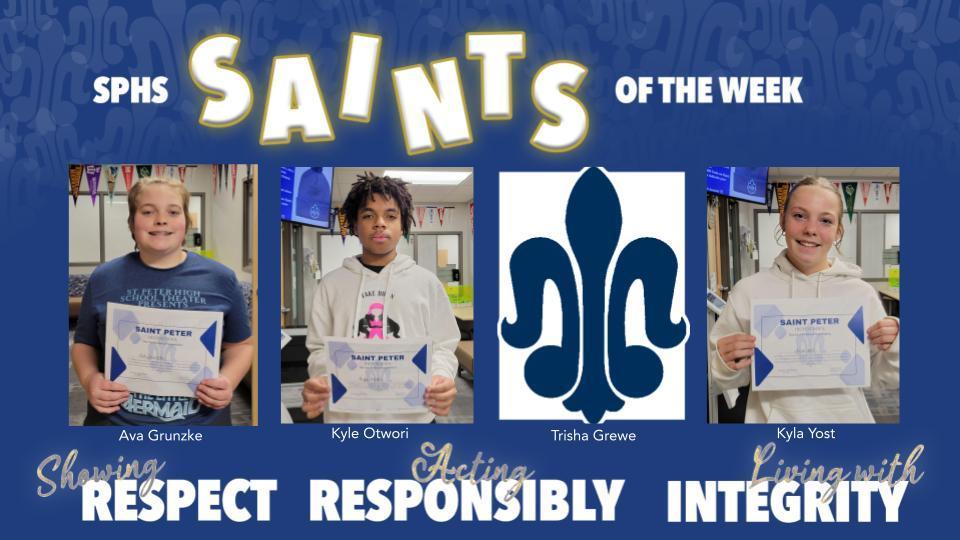 SPHS Saints of the Week