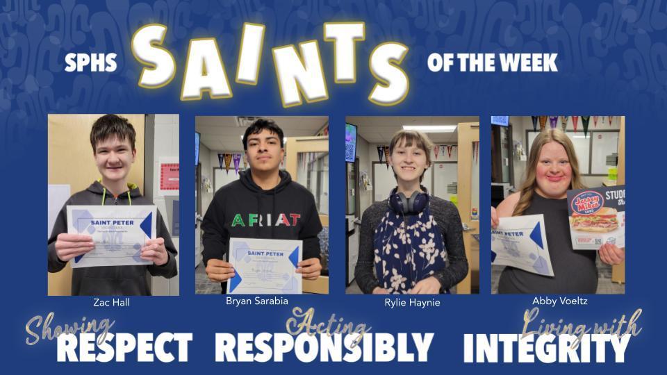 SPHS Saints of the Week