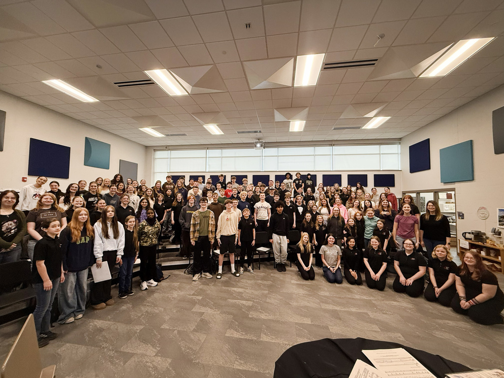 MAYC visiting with SPHS Saints Choir members