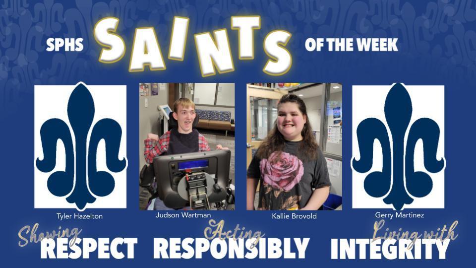 SPHS Saints of the Week 