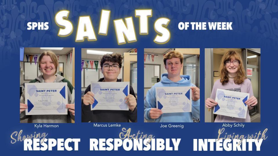 SPHS Saints of the Week
