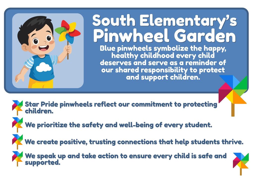 South Elementary pinwheel garden highlights