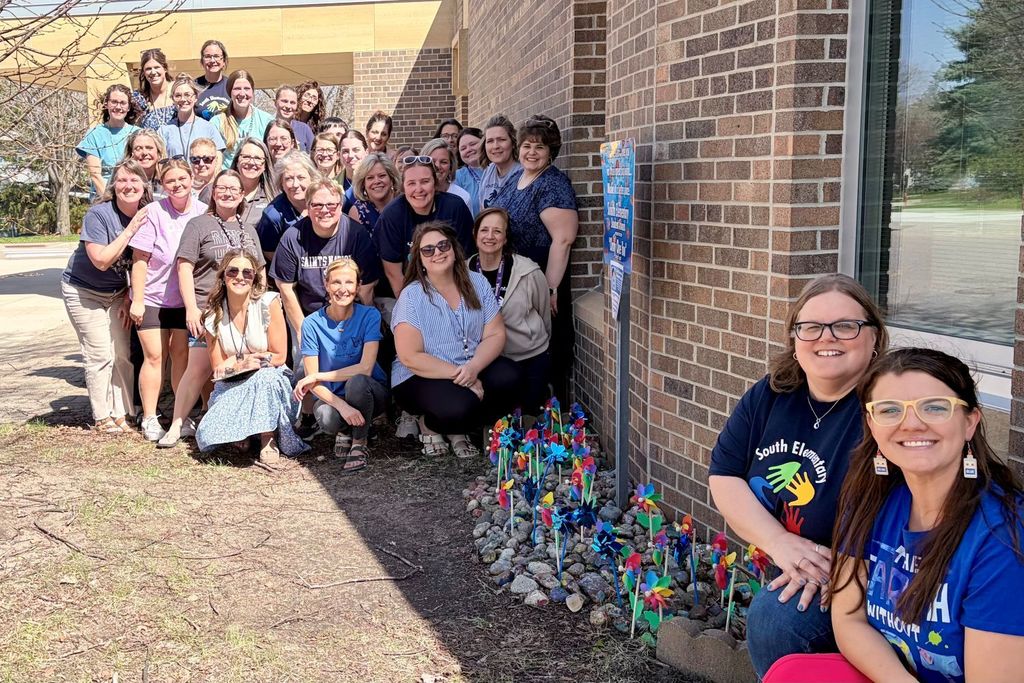 South Elementary pinwheel garden highlights