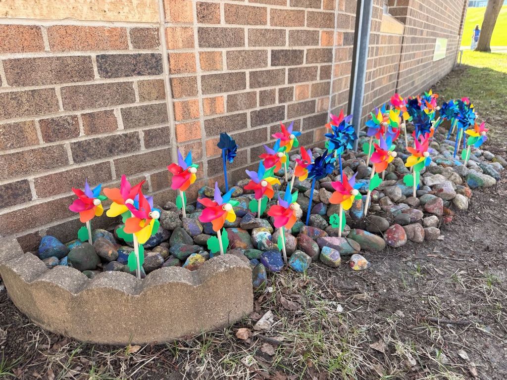 South Elementary pinwheel garden highlights