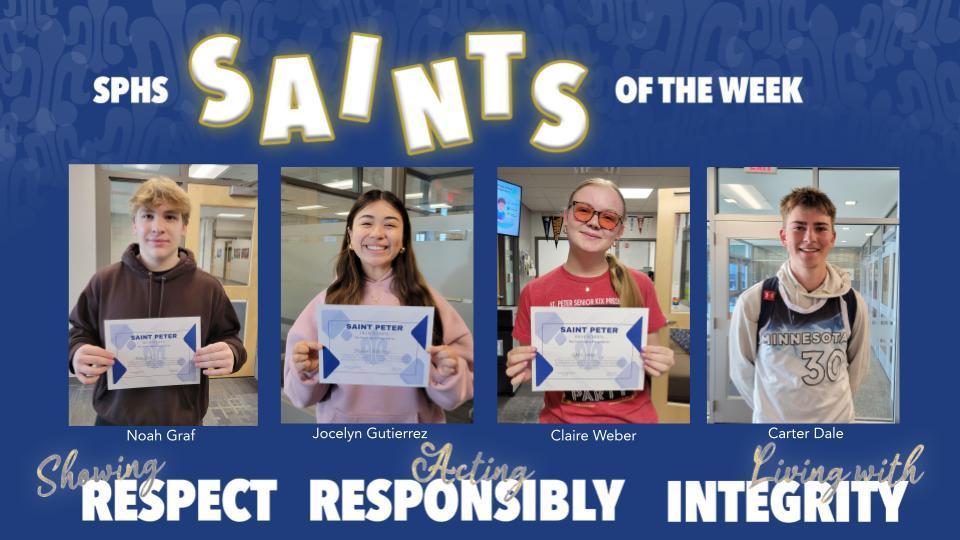 SPHS Saints of the Week