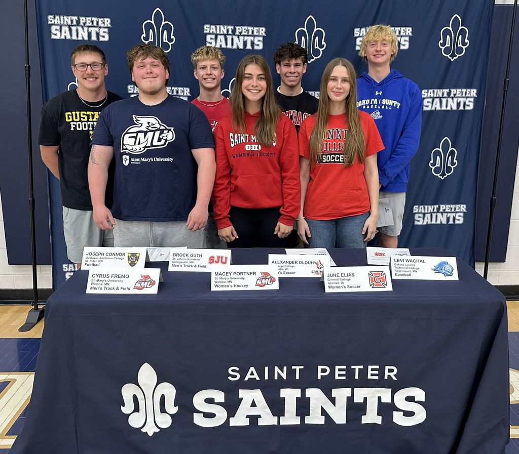 Saints Spring Signing Day participants