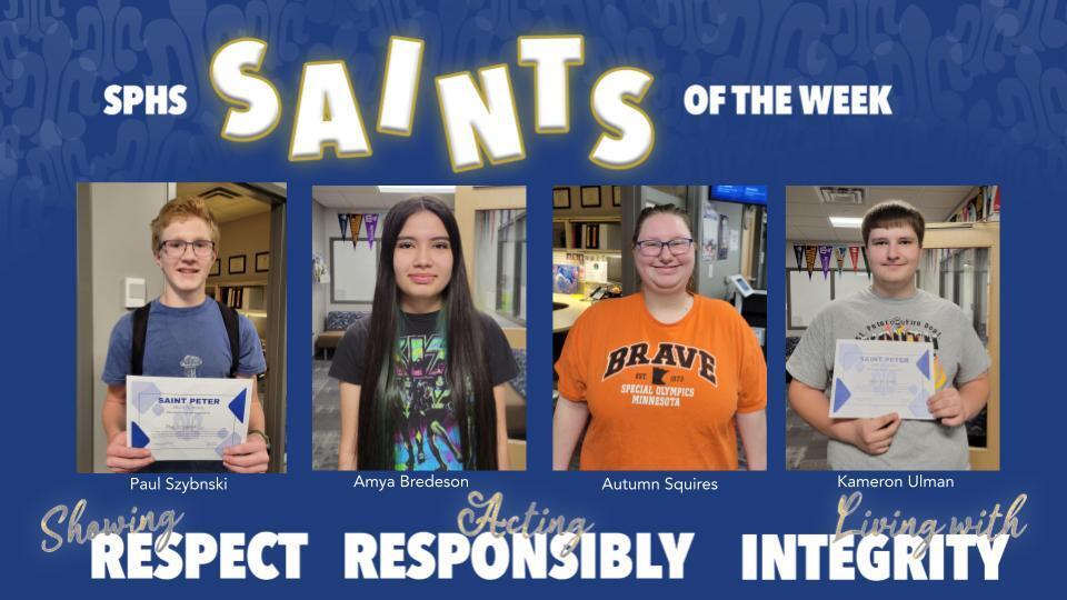 SPHS Saints of the Week