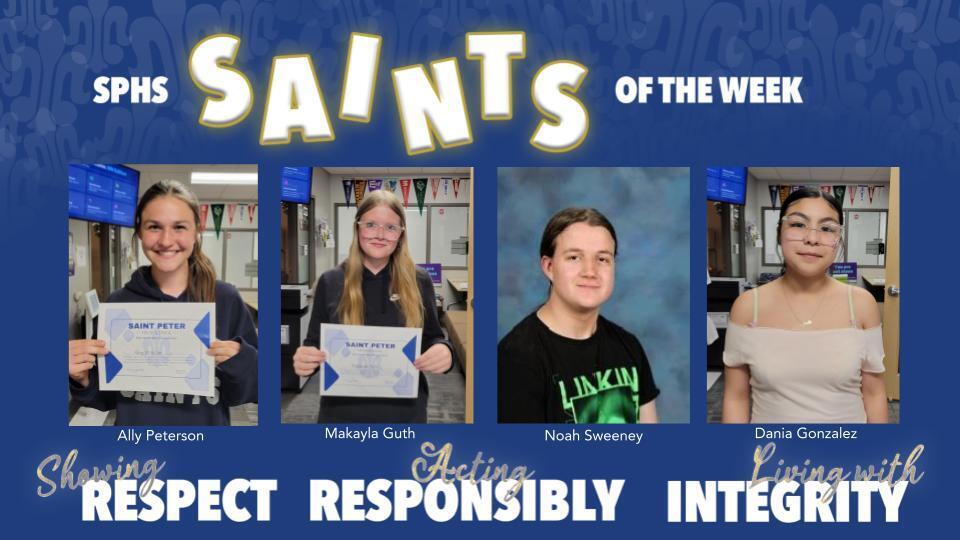 SPHS Saints of the Week