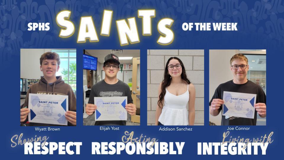 SPHS Saints of the Week