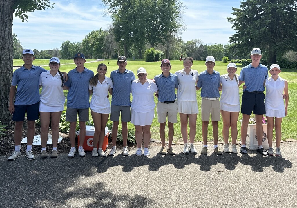 Saints' golfers that competed at the Section 2AA boys and girls  meets earlier this week!