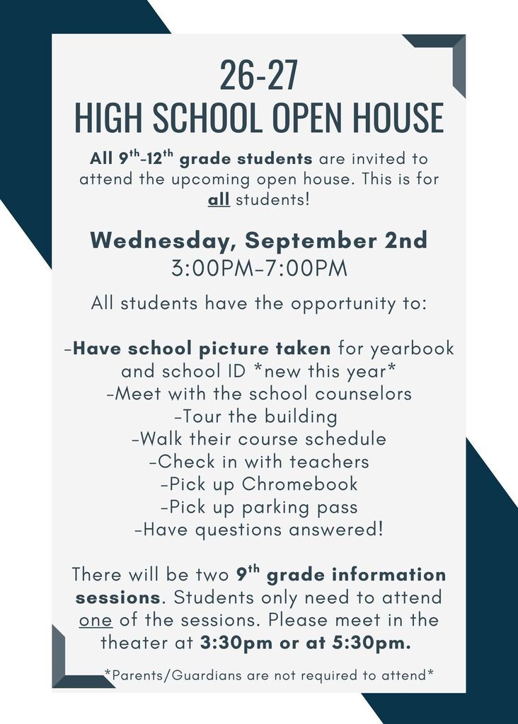 SPHS Open House brochure 2026-27