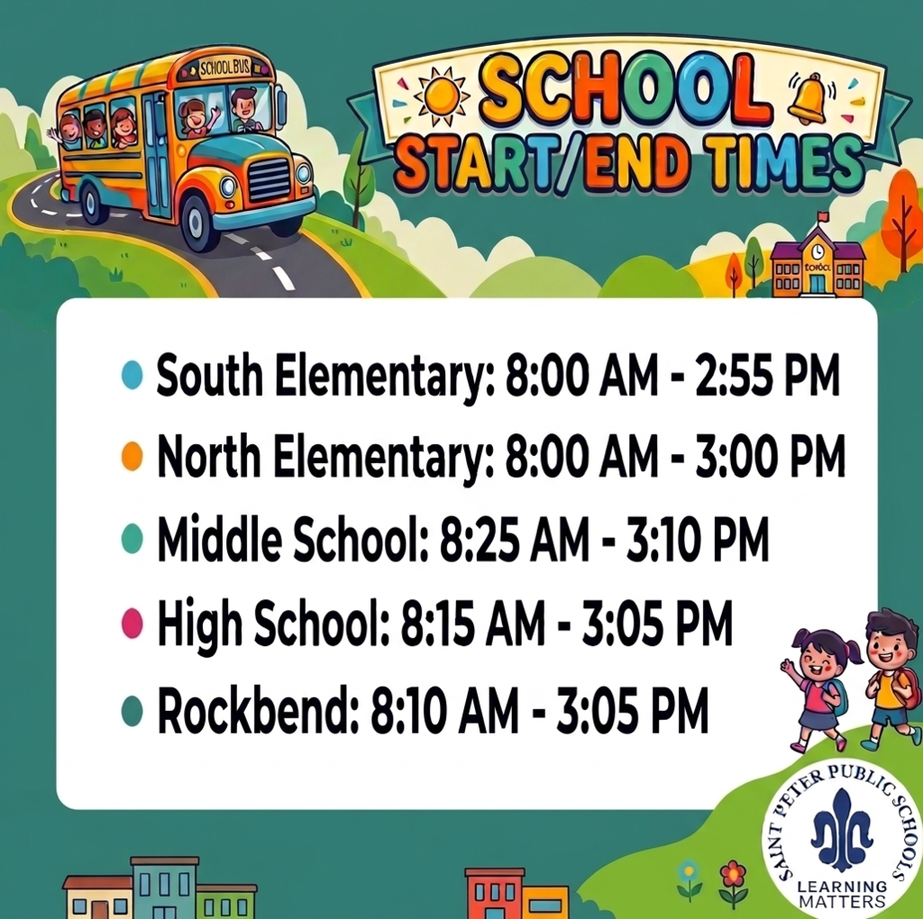SPPS starting times for 2026-27 school year