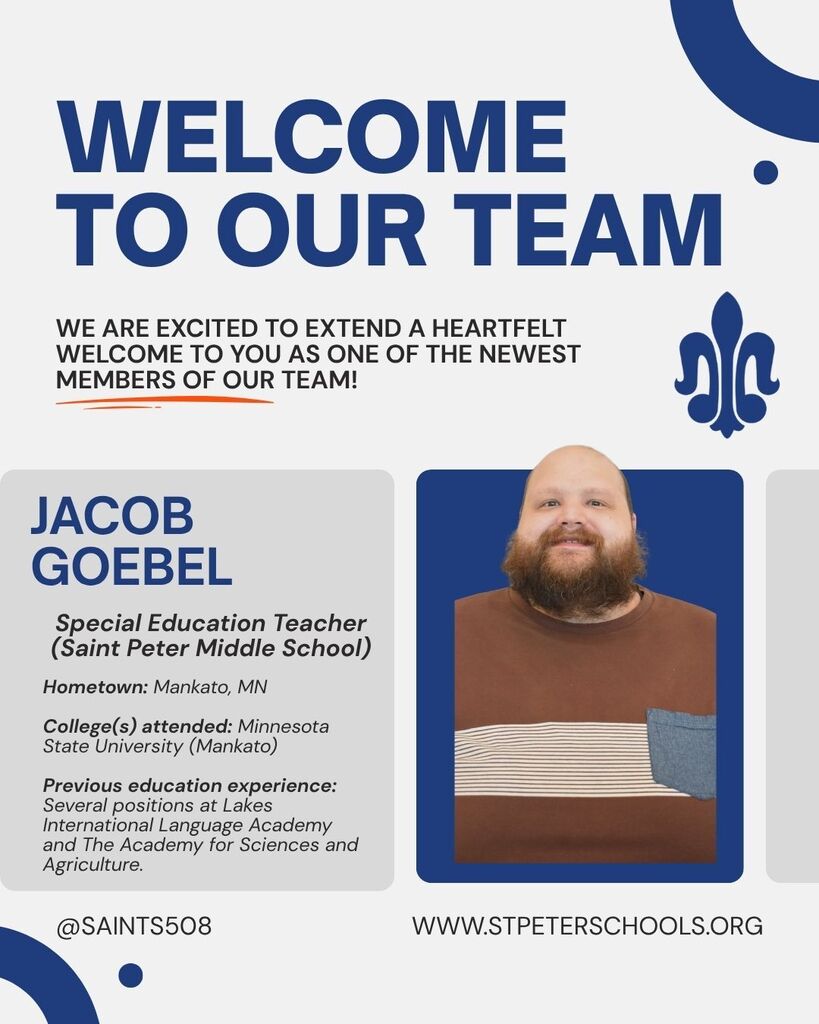 New staff - Jacob Goebel