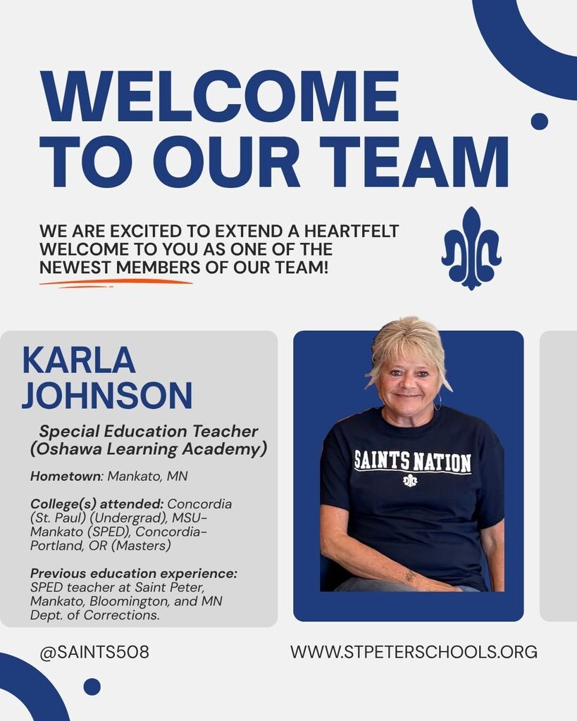 New staff - Karla Johnson