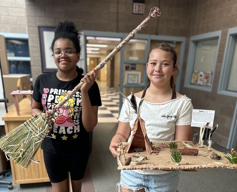 SPMS fifth graders' artifacts displays