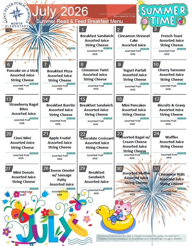 Read & Feed - July 2026 breakfast menu