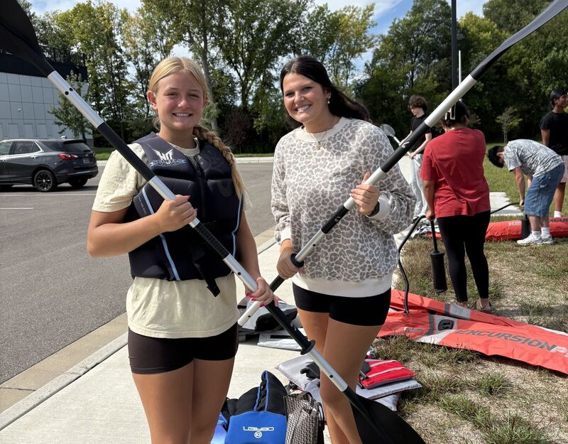 SPPS kayaking activity at Hallet's Pond