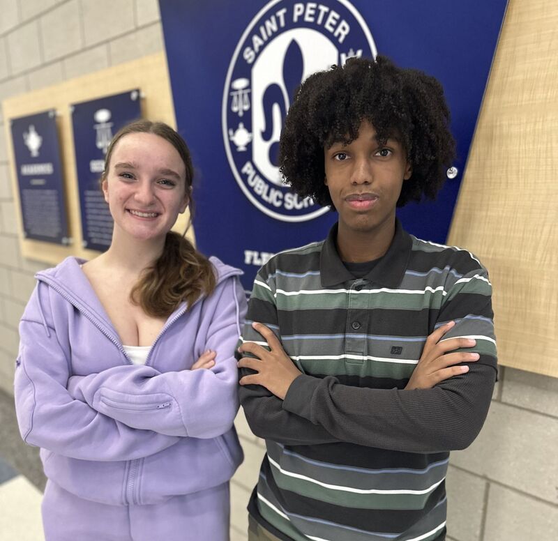 Mock Trial captains Melina & Khaled