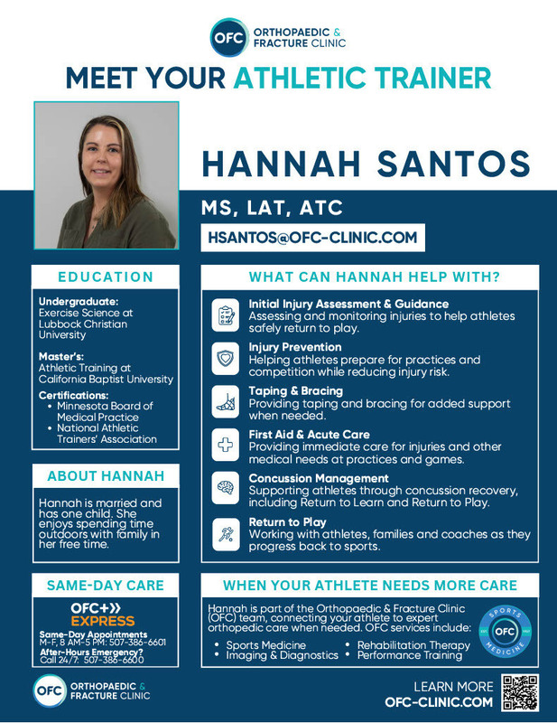 New Saints AT Hannah Santos infographic