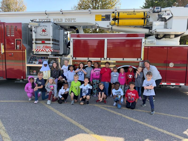 Firefighters visit South Elementary