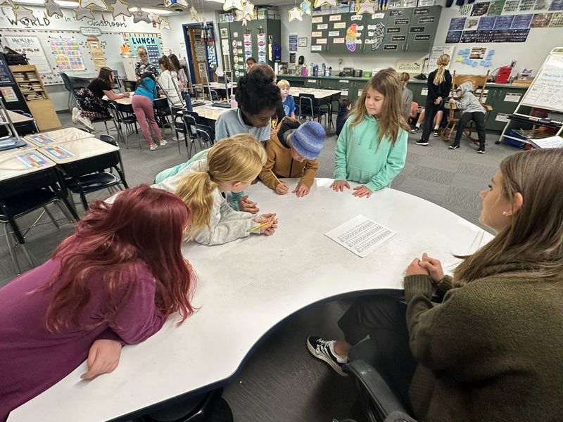 North's Kindness Crew in the classroom