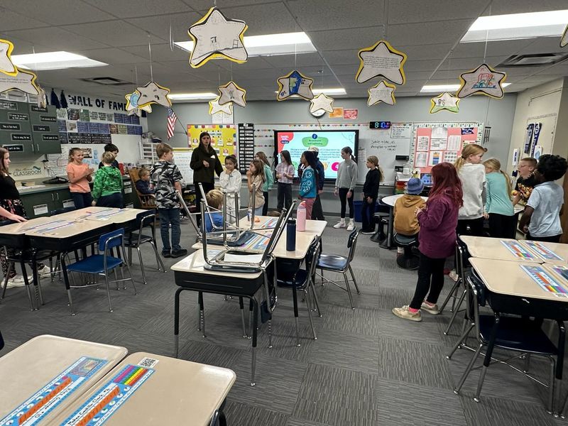 North's Kindness Crew in the classroom