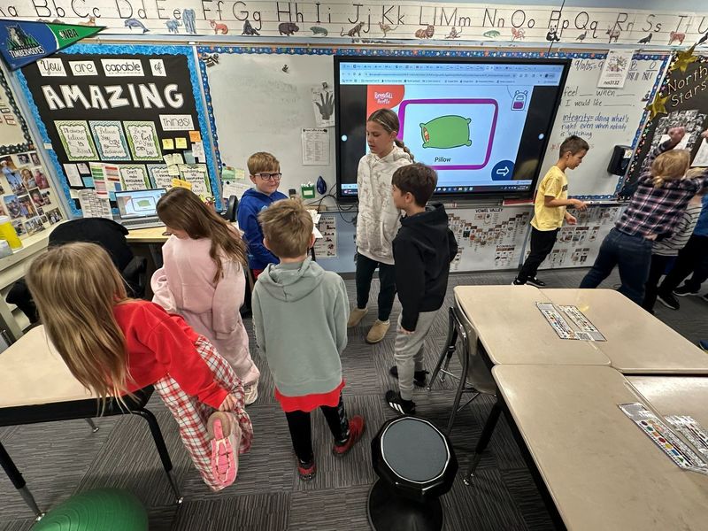 North's Kindness Crew in the classroom