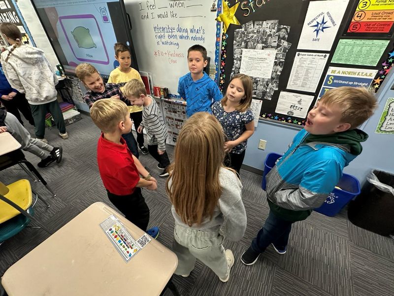 North's Kindness Crew in the classroom