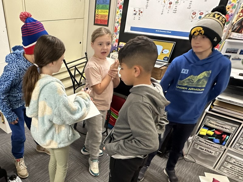 North's Kindness Crew in the classroom