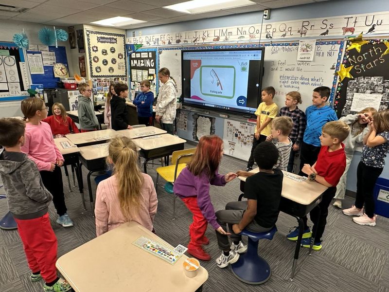 North's Kindness Crew in the classroom