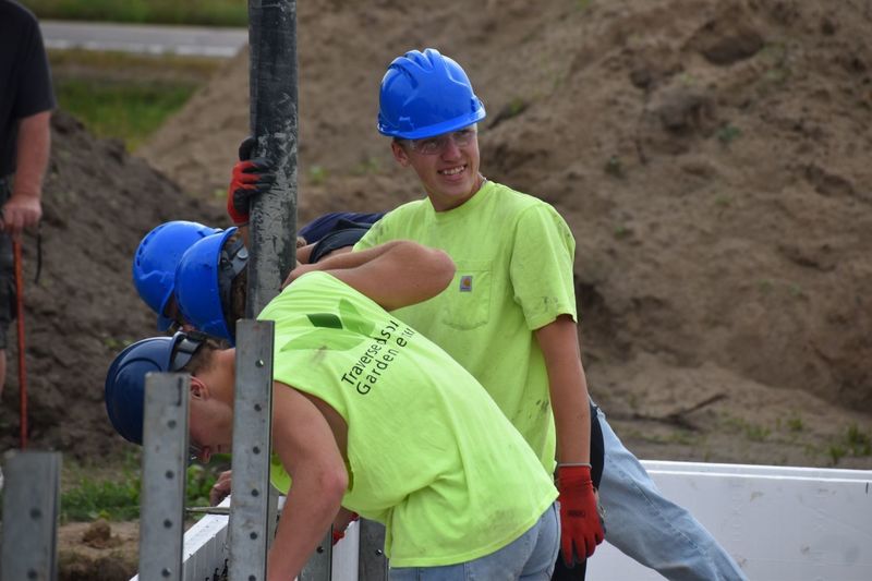 SPHS Habitat for Humanity home concrete work