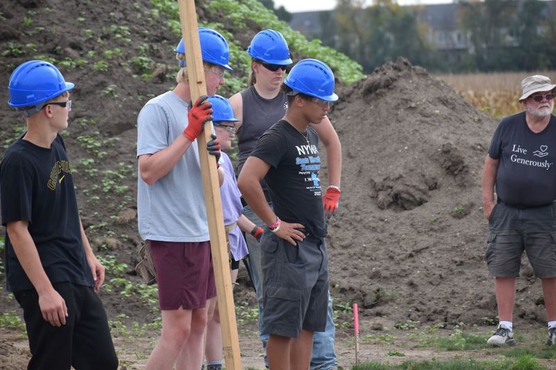 SPHS Habitat for Humanity home concrete work